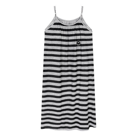 Montagut Nightgown (Montagut) Chightgown pour femmes en été modale couleur coton Robe pyjamas mince Summer avec des coussinets de poitrine pour l'usure en plein air J-11303 M