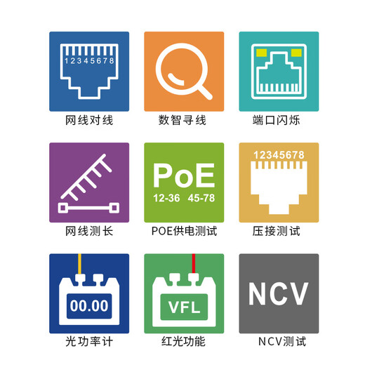 Smart Mouse NF-8508 Leitungsfinder, Rotlicht-Lichtwellenleiter-Tester, Längentest, Netzwerkkabel-Port, blinkender Crimp-Test