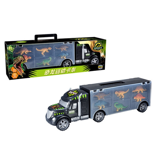 SHANTOULIN VIENDE CONTENEDOR DE CONTENEDOR CAMIÓN DE CAMIONES DE INGENIERÍA BITY Regalos de dinosaurio Regalos de automóvil pequeño contenedor bebé 1-3-6 años Instituto de Investigación de Dinosaurios 9918