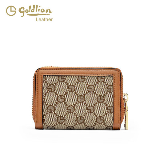 Gy Goldlion Women's Bag 2025 Nouvelle mode brodée portefeuille courte à tendance mini-volet de luxe lége