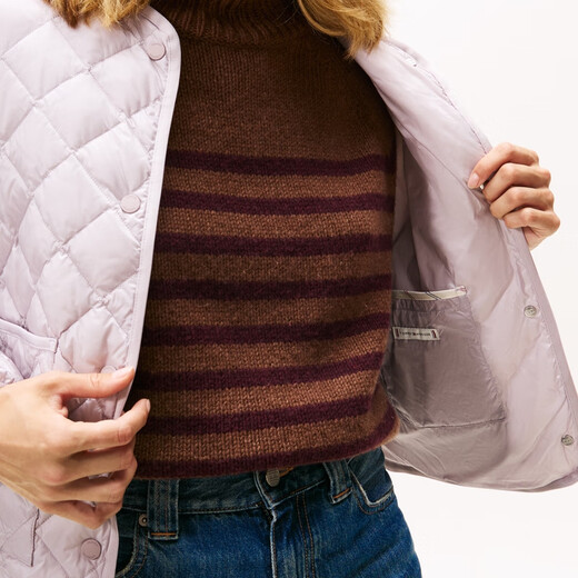 Tommy Hilfiger [water-resistant] 25 new autumn and winter women's retro diamond 90 goose down jacket jacket