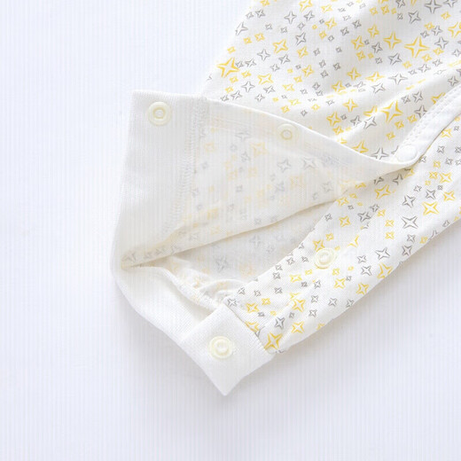 YEEHOO baby clothes newborn jumpsuit baby infant home crawling suit jumpsuit light yellow 80CM