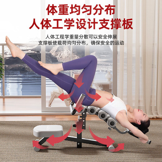 General Electric (GE) Lumbar Spine Relaxer, Spinal and Waist Stretching, Top and Waist Exercise, Yoga Pilates Home Exerciser, Gray