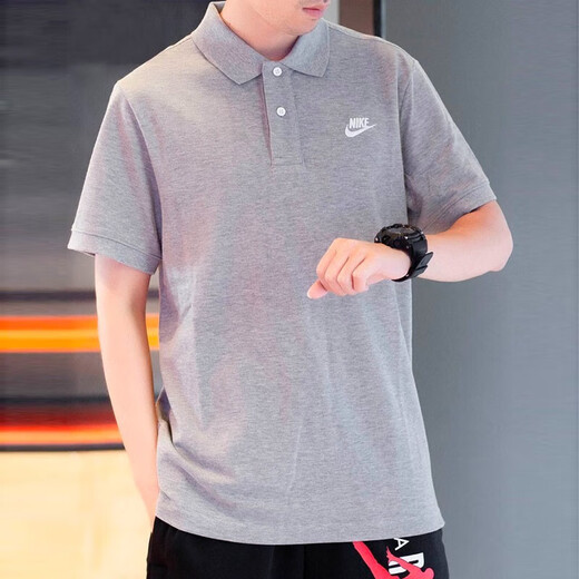 耐克（NIKE）POLO衫男纯棉翻领短袖运动T恤宽松休闲装CJ4457 白色/FN3895-100 纯棉透气 S 100-120斤