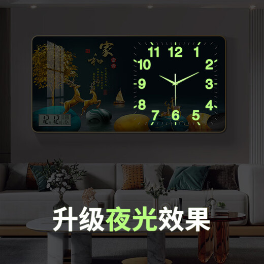 Salon mural de luxe léger haut de gamme 2025 Nouvelles montres de calendrier perpétuel créatives haut de gamme sans poinçonner le modèle amélioré simple B3271 [Caléalaire d'éclair