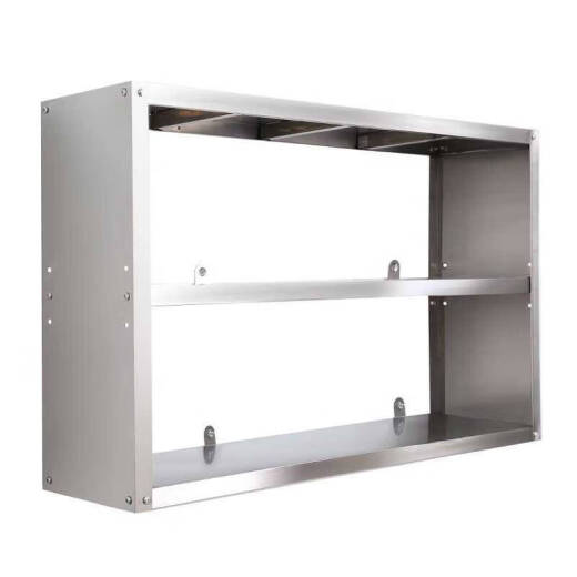 
XMSJ kitchen stainless steel wall shelves microwave oven shelves second floor wall shelves home hotel three-layer wall hangers thickened length 70 width 30 height 40 second floor-695