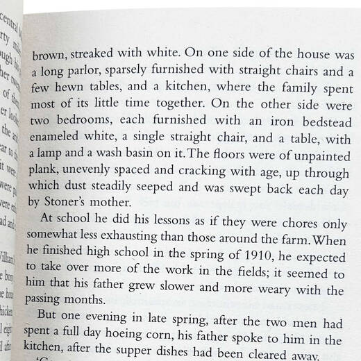 英文原版 斯通纳 Stoner 约翰.威廉斯小说 John Williams