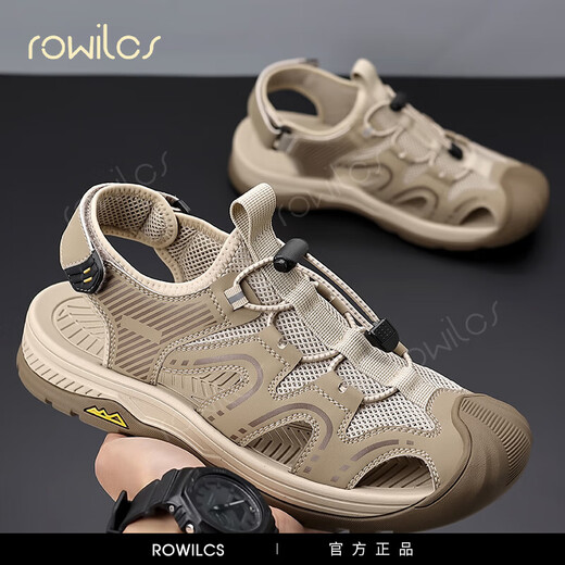 Rowilcs Sandals masculin 2025 Été Nouveau extérieur décontracté semelle douce de patauge