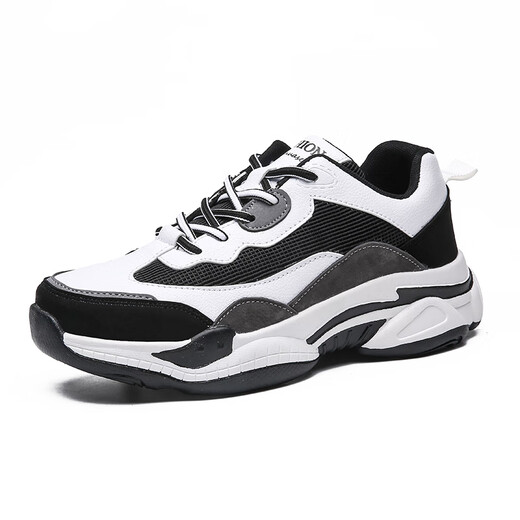 NOUVEAU ÉTÉ SUMBRE ARRESSEMENT EXTRACHANT SALSKELS CONSUDANTS Version coréenne de chaussures de papa polyvalente plus grandes chaussures pour hommes 9928 blanc et noir 36