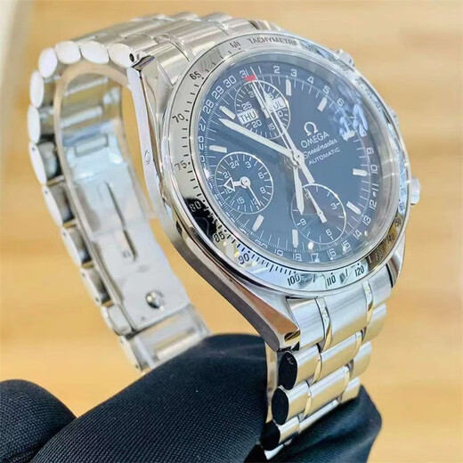 [Second-Hand 99 New] Omega (Omega) Speedmaster Series Automatic Mechanical Men's Watch Luminous Datum Chronographen Chronograph Multifunktionswache Edelstahl Männer Luxus Uhr Dunkelblaue Scheibe 39mm Stahlgürtel 3523.80.00 Single Watch