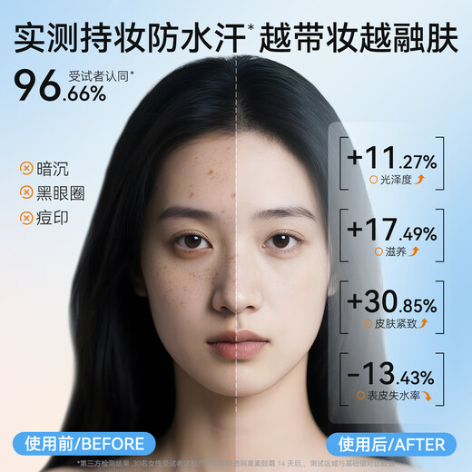 宫芙面部素颜霜女 懒人妆前隔离提亮遮瑕三合一防水裸妆40g教师节礼物
