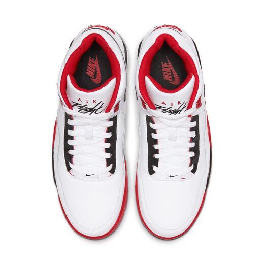 Nike men's lightweight leather sneakers winter cushioning classic NIKE FLIGHT LEGACY BQ4212 100 white/black-university red 42