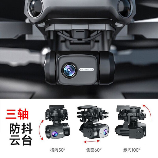 Dwi智能云台GPS高端无人机高清航拍飞行器入门儿童玩具遥控飞机 带大屏屏显遥控器+GPS+三摄高清 1电送收纳包+玩坏换新+终身质保