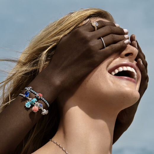 PANDORA colorful starfish mini charms with marine life, fresh and cute summer birthday gift for girlfriend