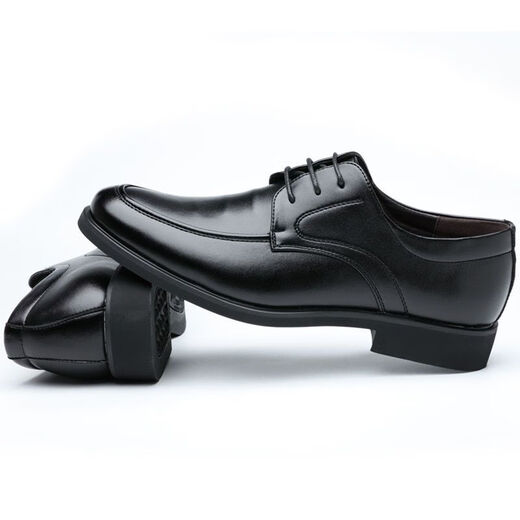 Zapatos de cuero para hombres playboy negocio zapatos de cuero casual formal de cuero para hombres versátiles zapatos de boda transpirables zapatos de trabajo negros 9901 41