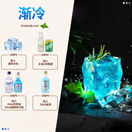 马丁巴克调酒基酒套装小瓶 便利店小瓶酒 洋酒威士忌伏特加小瓶 微醺套装 万能基酒套装【50ml*6支】