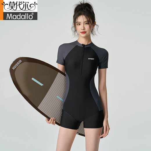 
Modal swimsuit women's 2025 new flat angle one-piece student conservative racing slimming swimming tube special hot spring swimsuit 8801 swimsuit 2XL