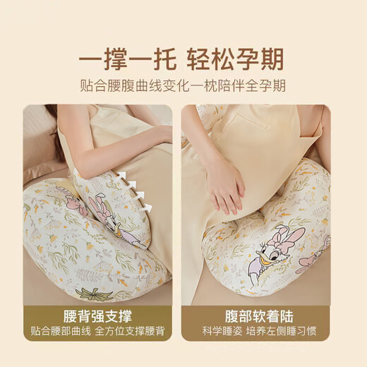 Jingqi (JOYNCLEON) Pregnant women's pillow side sleeping pillow during pregnancy abdomen support pillow breastfeeding and waist protection artifact Removable side sleeping pillow Jyp159965