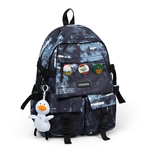 Viney sac à dos masculin Junior High School High School College Student Schoolbag Sac à dos de voyage de voyage léger Sac de voyage