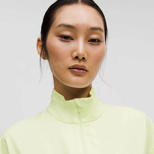 lululemon丨UV-Protective Women's Running Waist Drawstring Jacket LW3IKAS Yuanqi Yellow Green S
