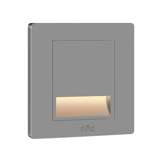 NVC foot lamp human body sensor embedded foot lamp 86 type chasing aisle corridor light atmosphere-silver gray sensor model