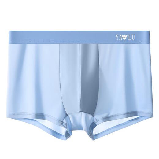Yalu Underwear Men's Ice Silk Boxer Shorts Sports Sports Boîtres d'été mince Shorts garçons 9905 noir + gris foncé + bleu clair + vert clair 4 bandes l 80-100jin [Jin est égal à 0,5 kg]