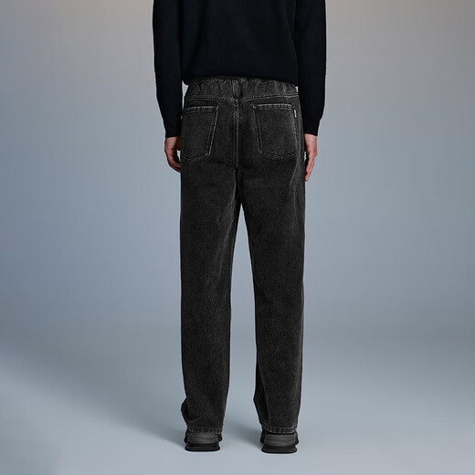 Heilan House (HLA) straight jeans show same style POWER YOUNG series pants for men, black cow transition color (dark) 5K M 170/80A recommended 121~134Jin Jin equals 0.5 kg