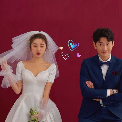 Crystal fluffy short veil registration bow bridal veil headdress fashionable retro wedding photo props