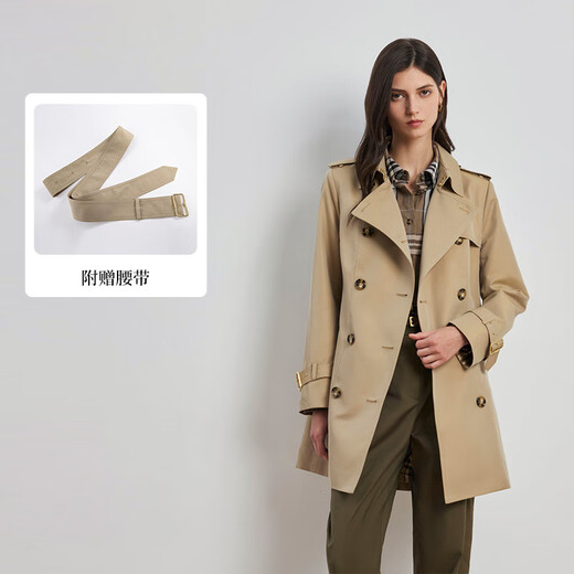 Scofield cotton-containing women's British style windbreaker coat three-dimensional design new product SFJTF49040 beige M 165