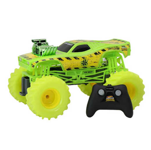 美国MonsterJam遥控怪物大脚车怪兽卡车124儿童玩具小汽车115 超大号掘墓者16充电款 官方标配