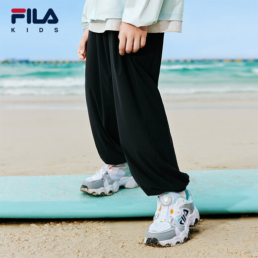 Fila [Pantalones de viento espiritual] Archivo Pantalones repelentes de mosquitos para niños 2025 Summer NUEVO Estilo Nuevo Pantalones deportivos frescos y frescos para hombres y niñas