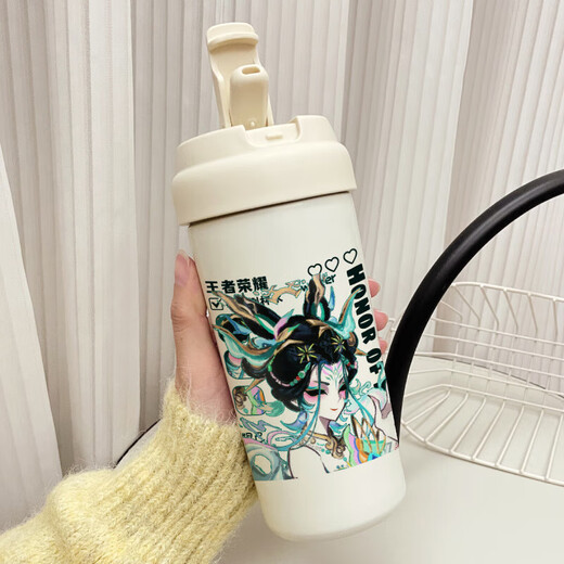 Sanrio Daji Game Peripheral Double Speed ​​Stoupe Type Thermos Cup 2D Студенческий подарок общежития vb2694