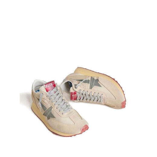 GOLDEN GOOSE女士老爹鞋贝斯尼龙灰星轻便舒适休闲运动鞋 Nude & Neutrals 15260 BEI 39