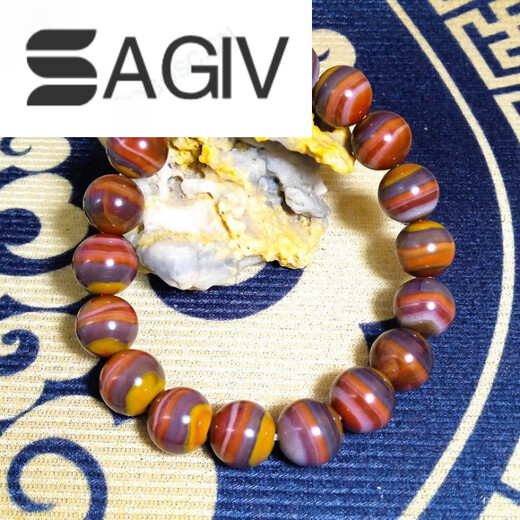 SAGIV2025 Xuanhua Shanggu Warring States Red Agate Bracelet 12mm Collection Grade mm Collection Grade