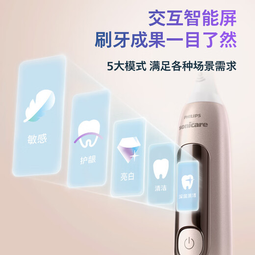 飞利浦（PHILIPS）【肖战同款】电动牙刷HX3892钻7pro护敏刷成人情侣声波 【肖战同款】钻7Pro护敏刷  午夜蓝