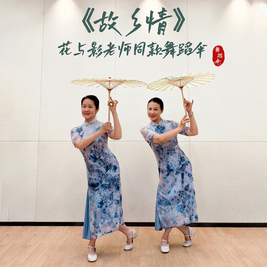 Nehmen Sie den Cat Dance Regenschirm Blumen und Schatten Heimatstadt Liebe Tanzprops klassische Performance Ölpapierschirm weiblich weiblich Cheongsam machen Fotos 13882 cm verbessertes Massivholz -Regenschirm -Regenschirm Regenschirm