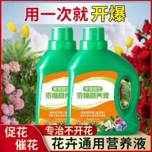 Nutrient solution plant universal flower fertilizer fortune tree rich bamboo green dill hydroponic potted household flower flower fertilizer universal nutrient solution 500g 3 bottles