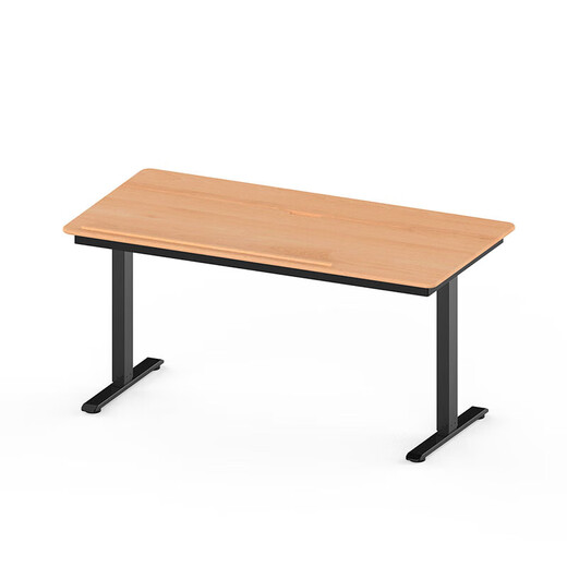 Small semi-electric lifting desk, antique cherry wood office desk, computer desk, home standing workbench