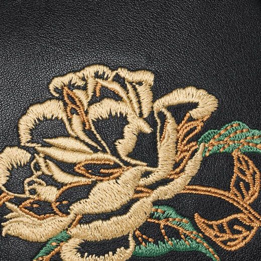 ZOOLER Bag Women's 2025 New Chinese Style Embroidery Crossbody Bag Women's Cowhide Mom Bag Birthday Gift Gift for Elders Black