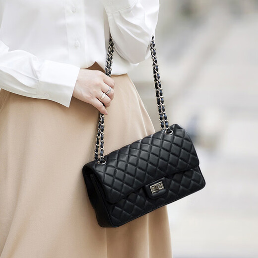 
CITICITY Bag Women's Bag High-end Luxury Chain Small Square Bag 2025 New Fashion Diamond Crossbody Bag Handbag Gray Blue (Exquisite Gift Box) 25*6.5*14cm