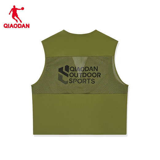 Jordan Mountain God Vest Men's Waterproof Vest Outdoor Multi-Function Fishing Cycling Workwear Jacket Liudi Green S