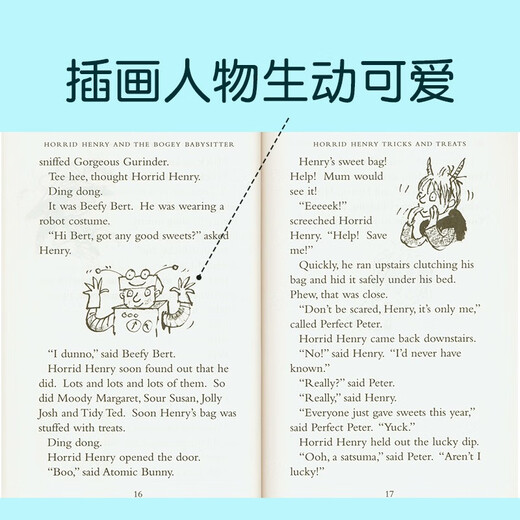 淘气包亨利章节书23册 Horrid Henry Storybook Set with Audio 英文原版读物 非点读版  3-12岁
