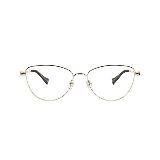 Gucci glasses frames, stylish metal letters, cat eye glasses frames, can be equipped with myopia lenses, gold 1595O-001