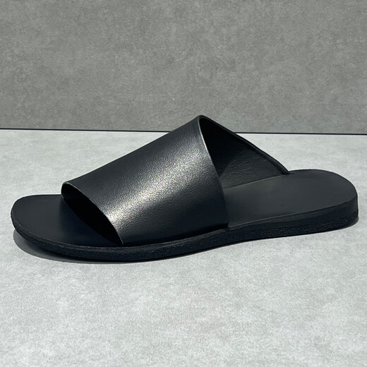 DIFANPU INTERNATIONAL LUXURURY MARKE MENS SHOUS 2025 Neueste Sandalen High-End Casual Shoes Summer Atmable Flip-Flops Black [Brand Gift Box] 40