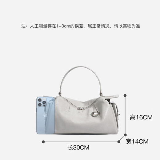 
CITICITY Bag Women's Bag High-end Luxury Pillow Bag One-Shoulder Crossbody Bag 2025 New Niche Fashion Handbag Seagull Gray (Exquisite Gift Box)