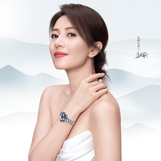 FIYTA Gao Yuanyuan's same style Shishi Ruyi Song porcelain style hollow dial mechanical watch New Year's Day Christmas gift for girlfriend