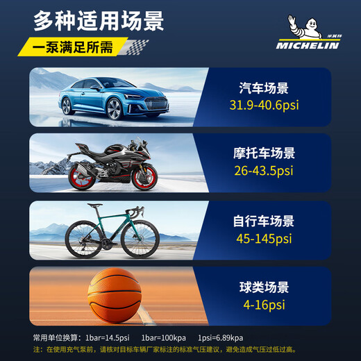 MICHELIN car air pump high power air pump car tire wired air pump tire pressure detection pump M2565