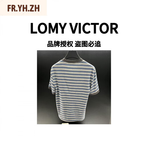 Fr.yh.zhlomy Victor Station européenne Top Luxury Summer Nouveau T-shirt NZN1396 Stripe XL [130-150]
