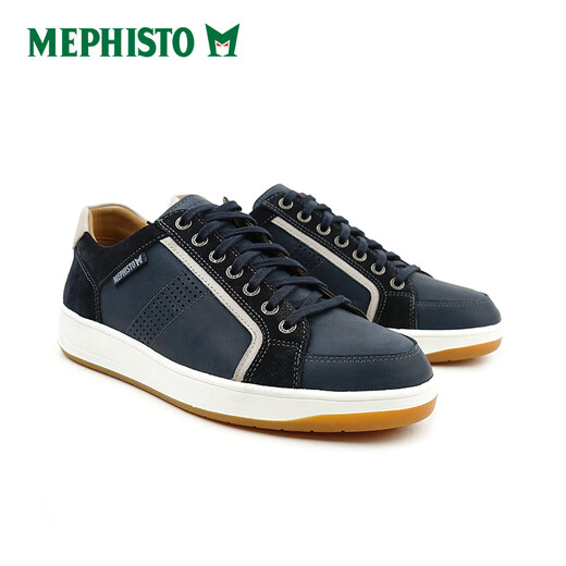 马飞仕图（MEPHISTO）/马飞仕图男真皮复古板鞋系带耐磨休闲鞋HARRISON 9892_1580(卡其) 39