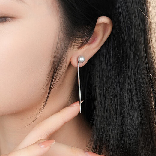 Dara seawater pearl earrings Jurchen multi-hemp strong light round two-wear earrings Chinese Valentine's Day gift for girlfriend and wife